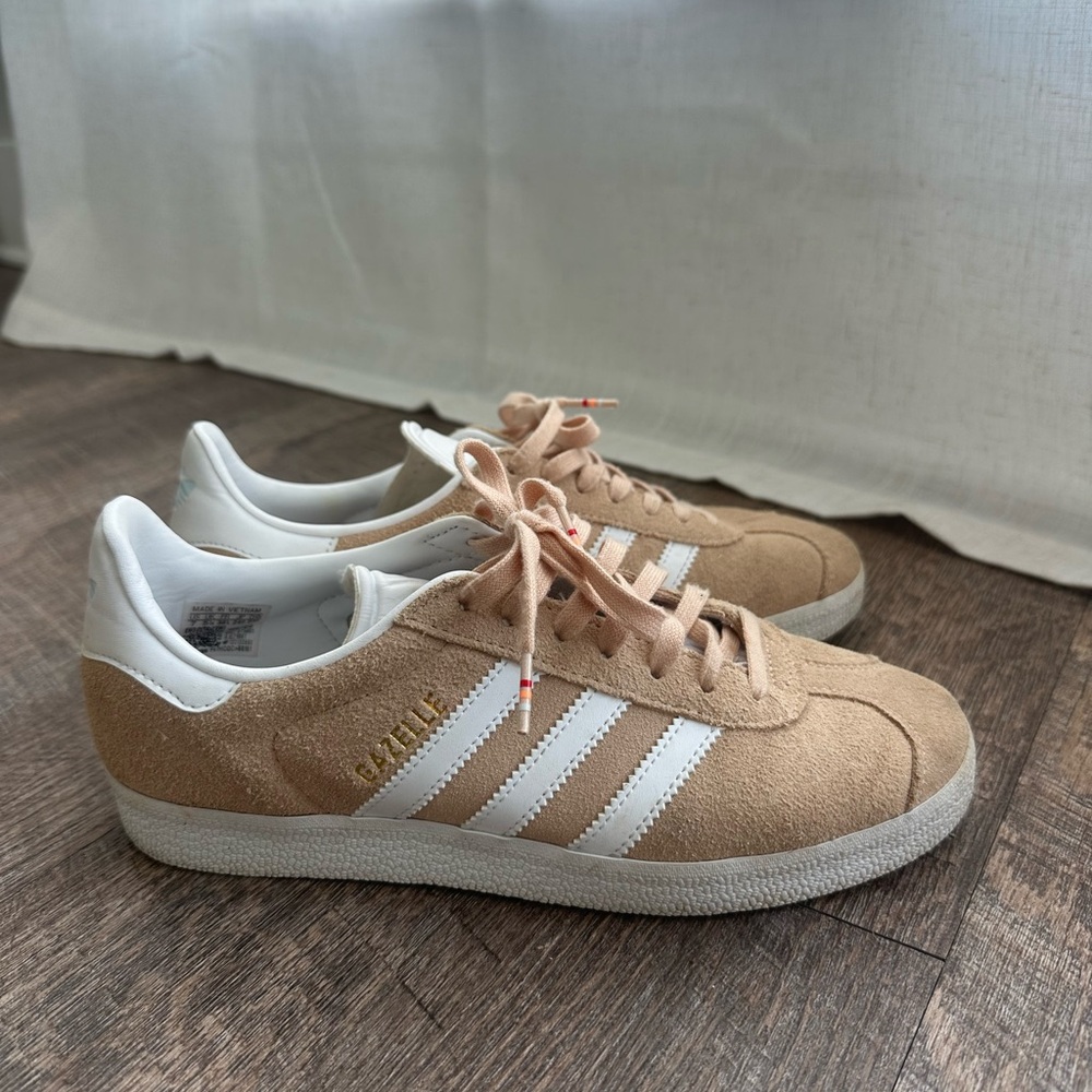 adidas Women's Sneakers in Tan and White